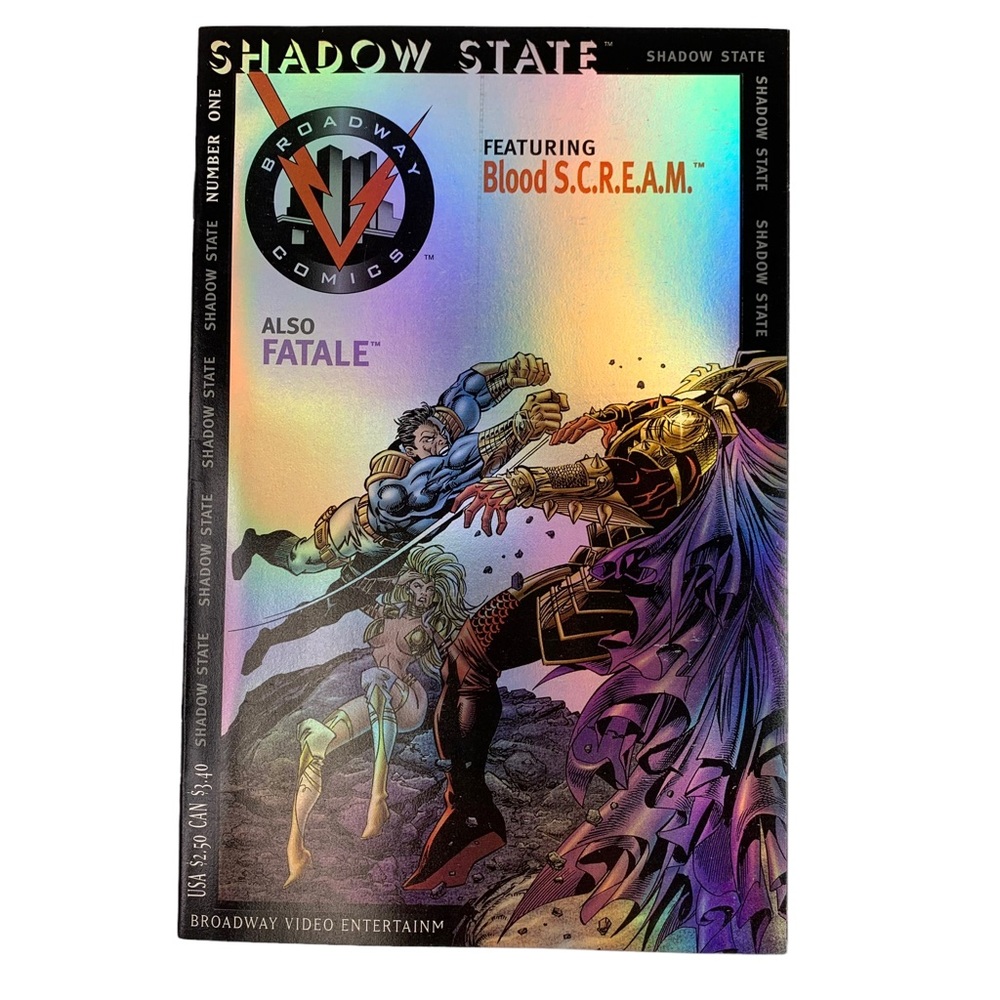 Shadow State Holo Number 1 Comic‎ Book Blood Scream Broadway Comics
